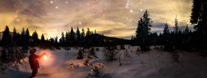 Stille Nacht unter dem Sternenhimmel
