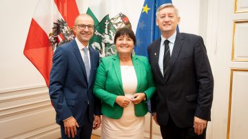 Gedankenaustausch mit der Landesspitze